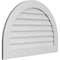 Ekena Millwork Round Top Surface Mount PVC Gable Vent: Non-Functional, w/ 3-1/2"W x 1"P Standard Frame, 38"W x 26"H GVPRT38X2601SN - alternate 4